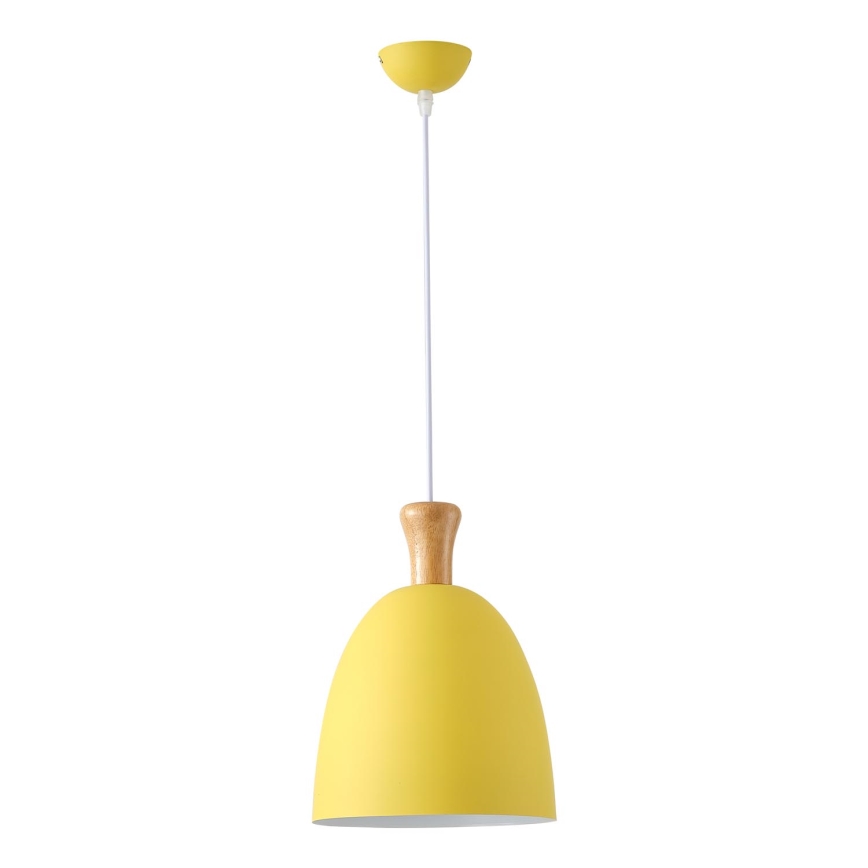 Lámpara colgante 1xE27/15W/230V amarillo diá. 23 cm
