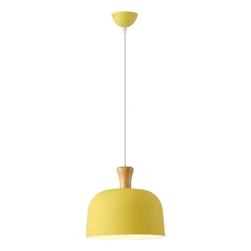 Lámpara colgante 1xE27/15W/230V amarillo pr. 27 cm