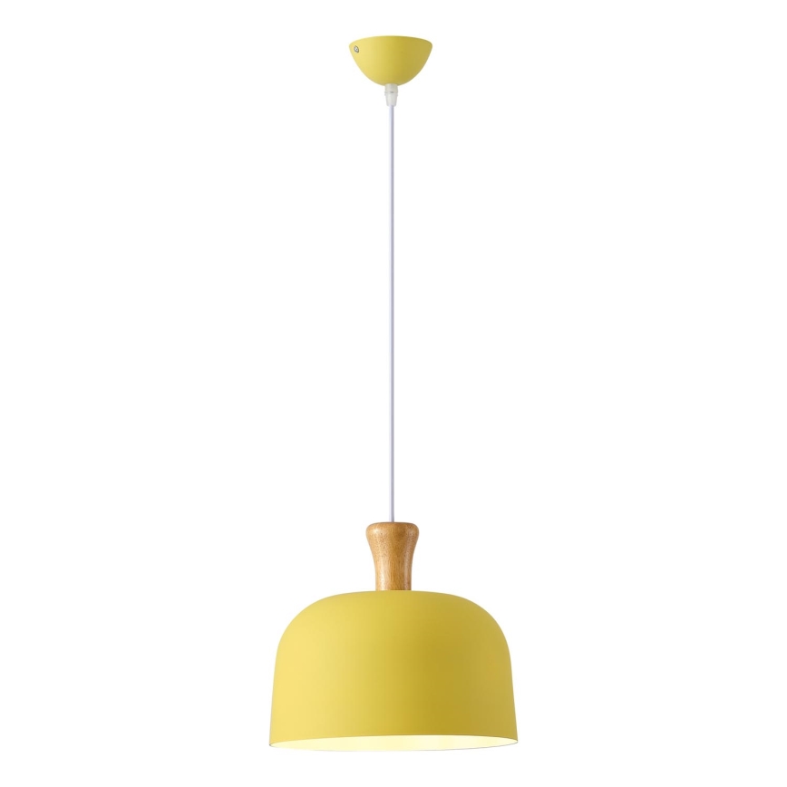 Lámpara colgante 1xE27/15W/230V amarillo pr. 27 cm