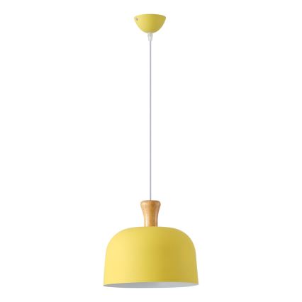 Lámpara colgante 1xE27/15W/230V amarillo pr. 27 cm