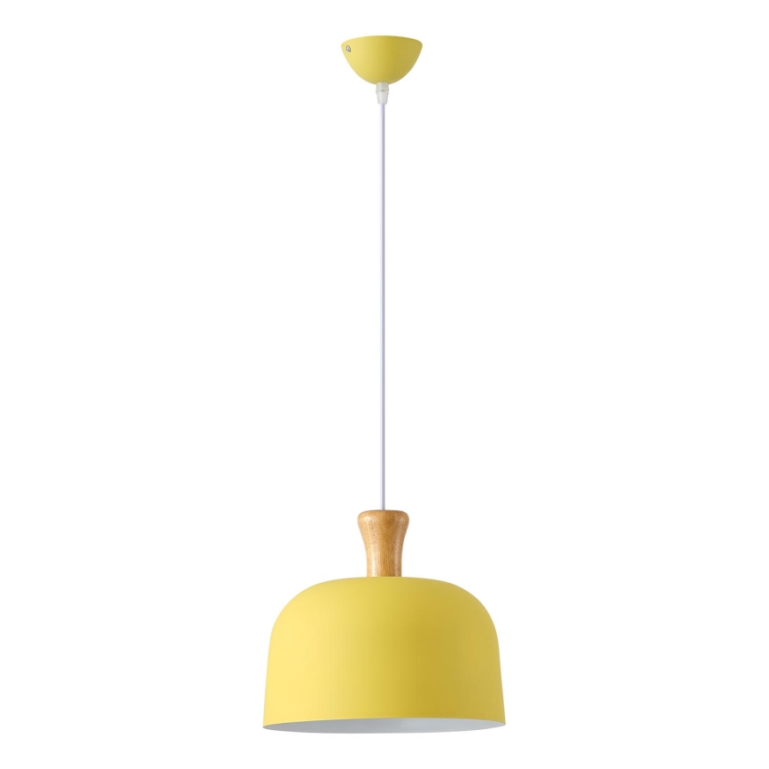 Lámpara colgante 1xE27/15W/230V amarillo pr. 27 cm