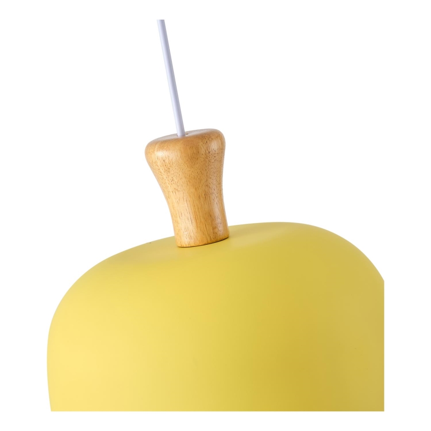 Lámpara colgante 1xE27/15W/230V amarillo pr. 27 cm