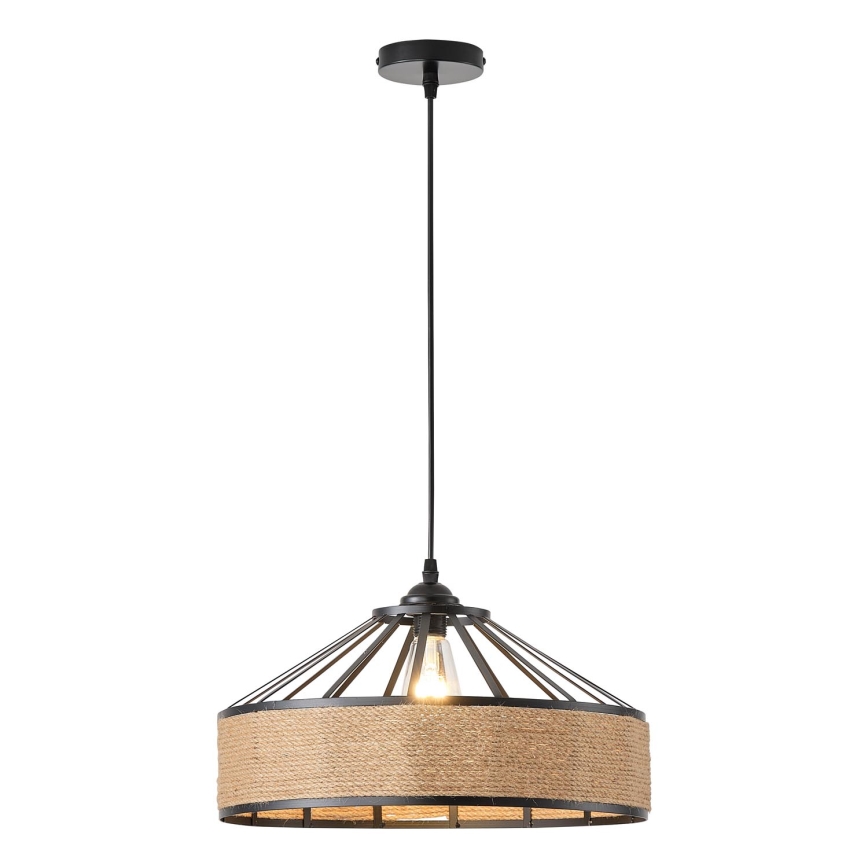 Lámpara colgante 1xE27/15W/230V beige