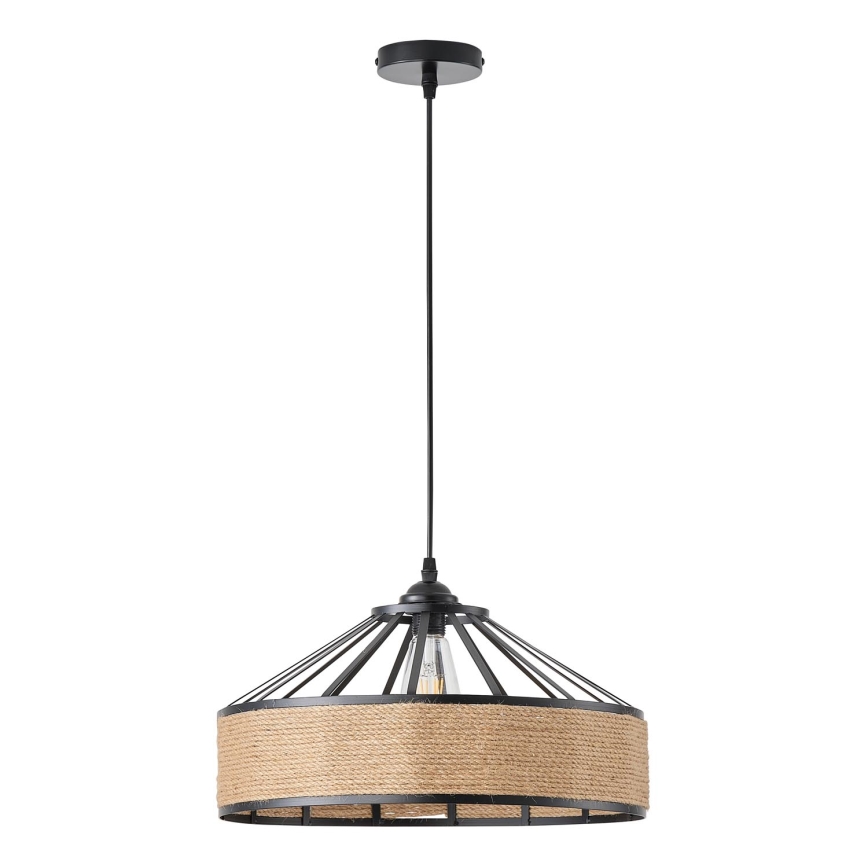 Lámpara colgante 1xE27/15W/230V beige