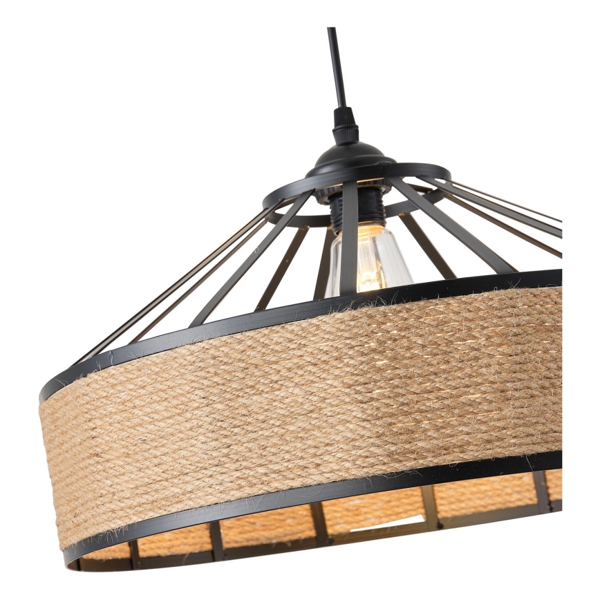 Lámpara colgante 1xE27/15W/230V beige