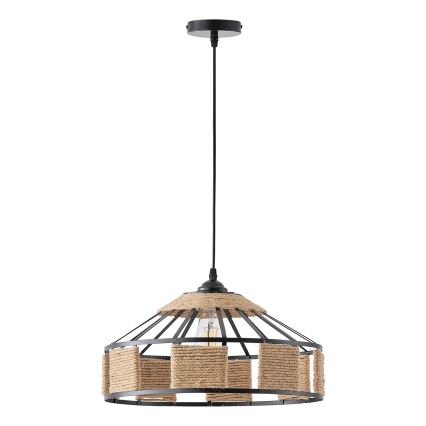 Lámpara colgante 1xE27/15W/230V beige