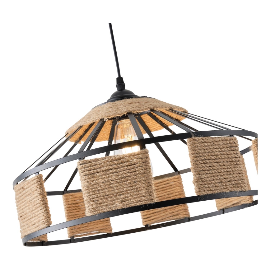 Lámpara colgante 1xE27/15W/230V beige