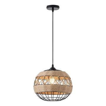Lámpara colgante 1xE27/15W/230V beige