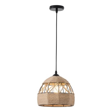 Lámpara colgante 1xE27/15W/230V beige