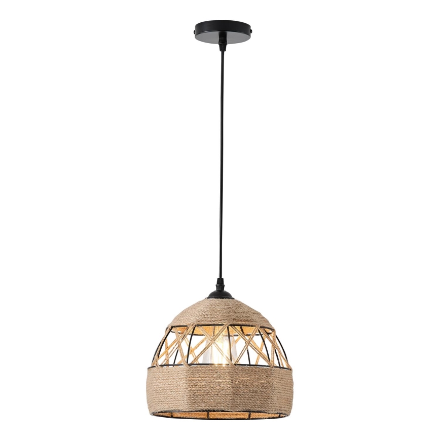 Lámpara colgante 1xE27/15W/230V beige