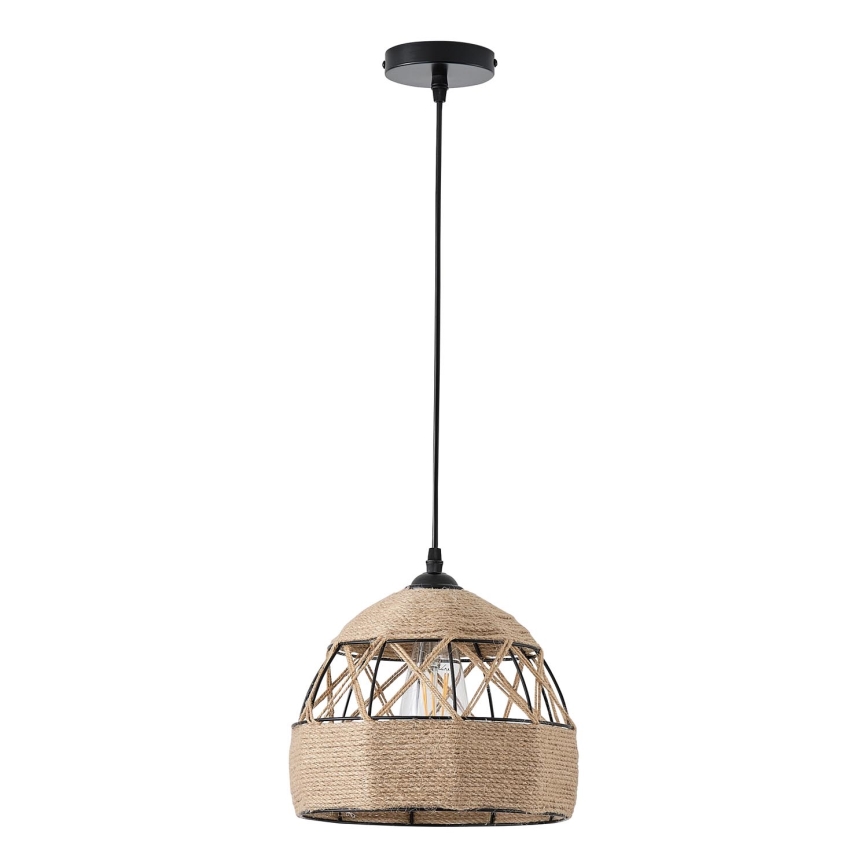 Lámpara colgante 1xE27/15W/230V beige