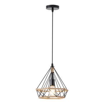 Lámpara colgante 1xE27/15W/230V beige