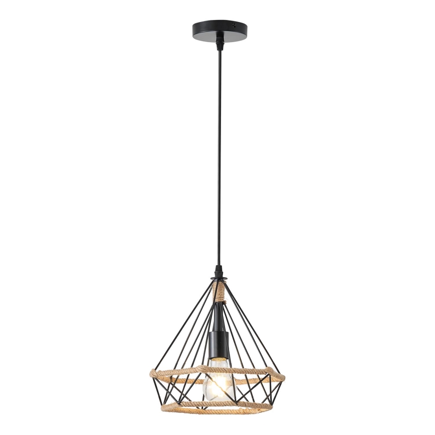 Lámpara colgante 1xE27/15W/230V beige