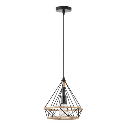 Lámpara colgante 1xE27/15W/230V beige