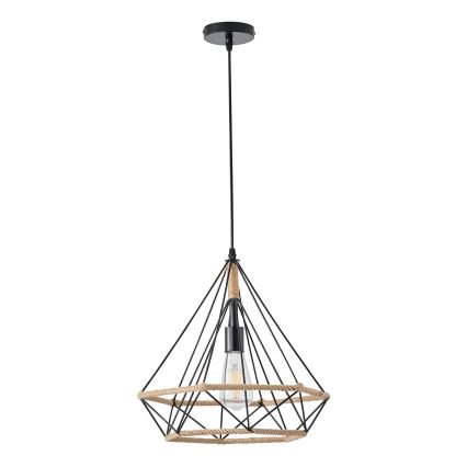 Lámpara colgante 1xE27/15W/230V beige