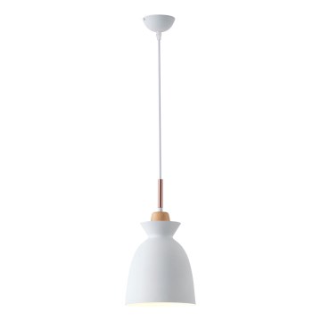 Lámpara colgante 1xE27/15W/230V blanco diá. 19,5 cm