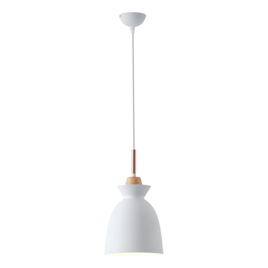 Lámpara colgante 1xE27/15W/230V blanco diá. 19,5 cm