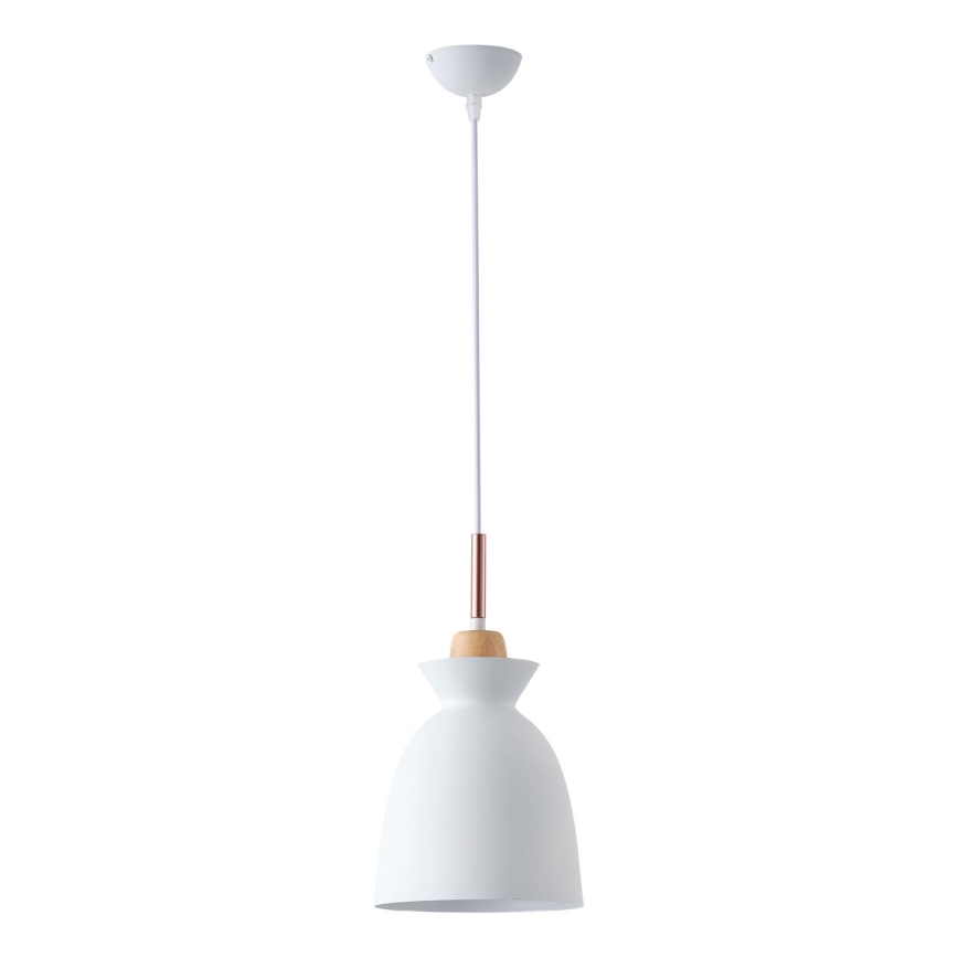 Lámpara colgante 1xE27/15W/230V blanco diá. 19,5 cm