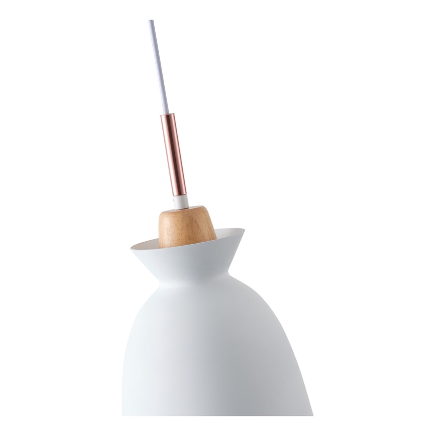 Lámpara colgante 1xE27/15W/230V blanco diá. 19,5 cm