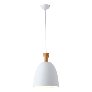 Lámpara colgante 1xE27/15W/230V blanco diá. 23 cm