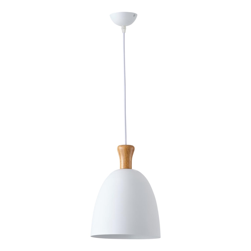 Lámpara colgante 1xE27/15W/230V blanco diá. 23 cm