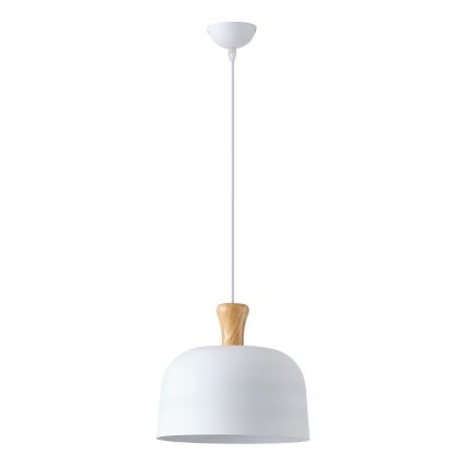 Lámpara colgante 1xE27/15W/230V blanco diá. 27 cm