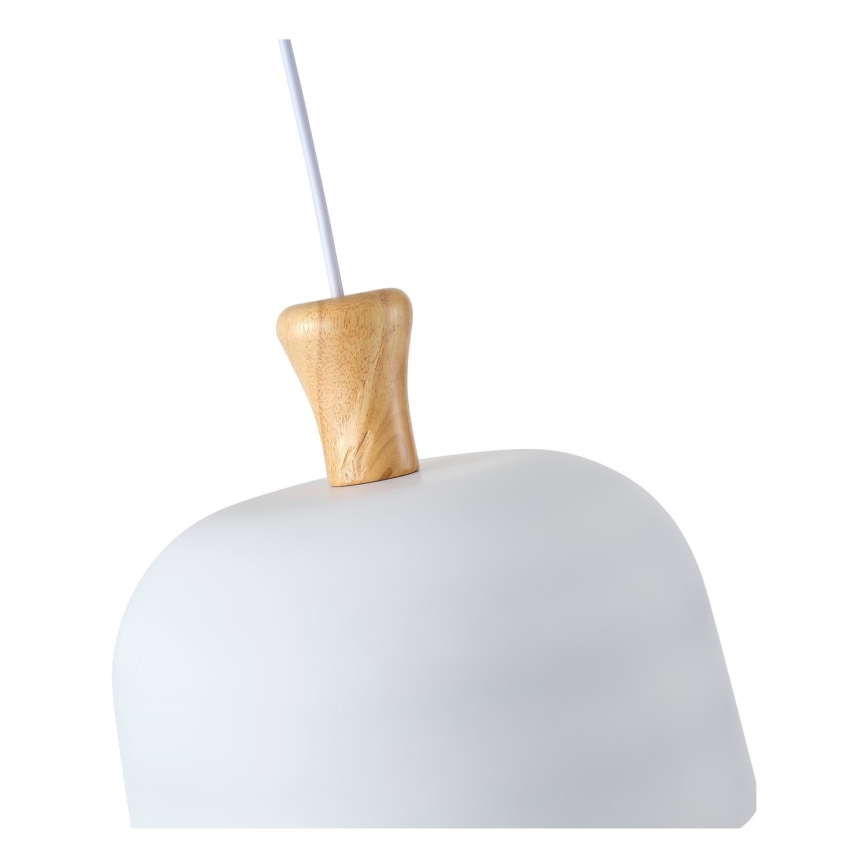 Lámpara colgante 1xE27/15W/230V blanco diá. 27 cm