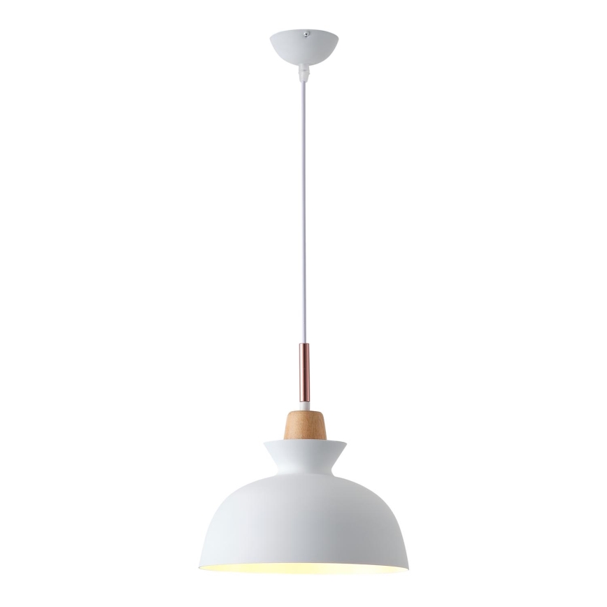 Lámpara colgante 1xE27/15W/230V blanco diá. 28 cm