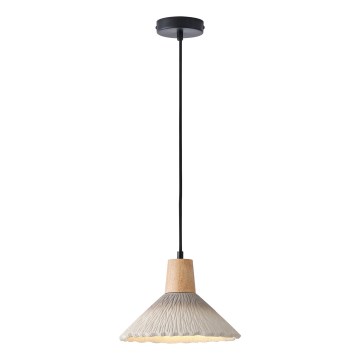Lámpara colgante 1xE27/15W/230V color crema