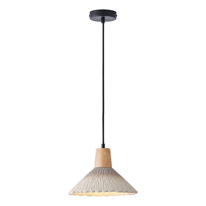 Lámpara colgante 1xE27/15W/230V color crema