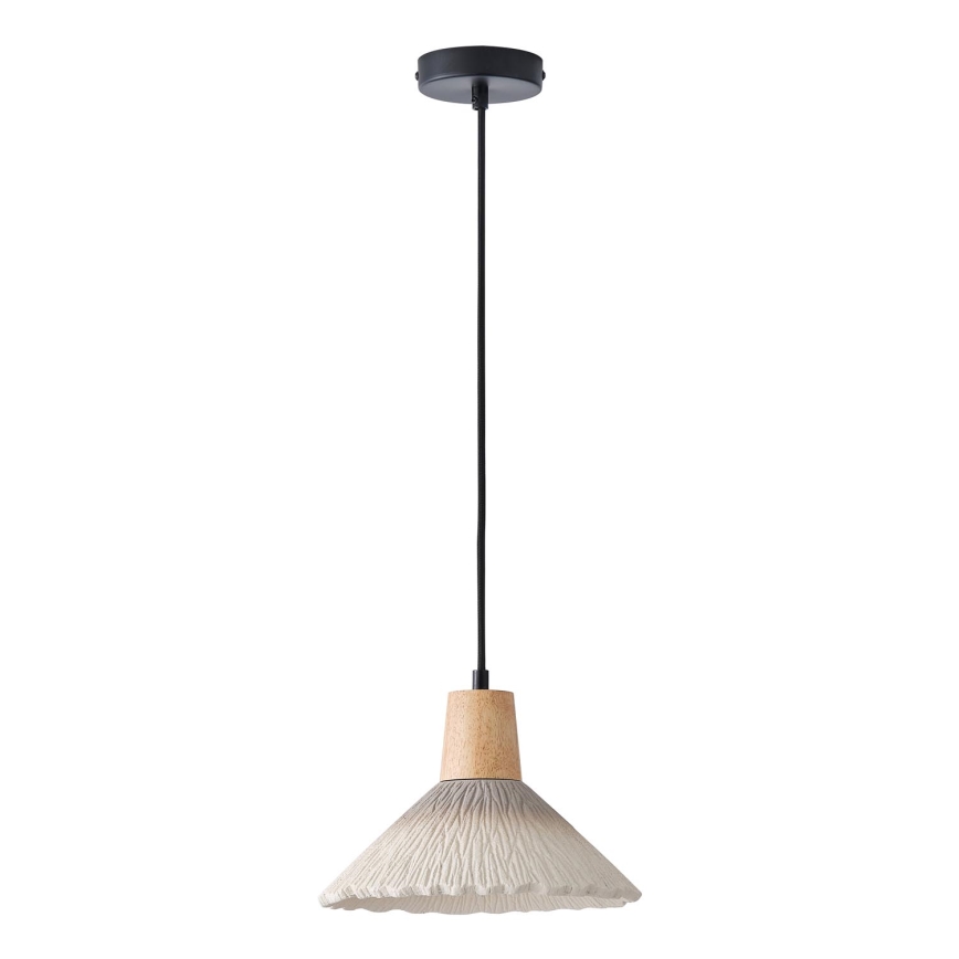 Lámpara colgante 1xE27/15W/230V color crema