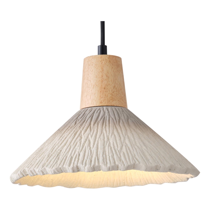 Lámpara colgante 1xE27/15W/230V color crema