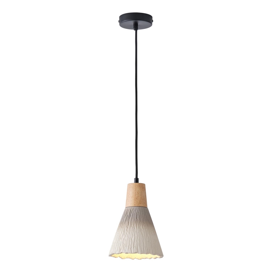 Lámpara colgante 1xE27/15W/230V color crema