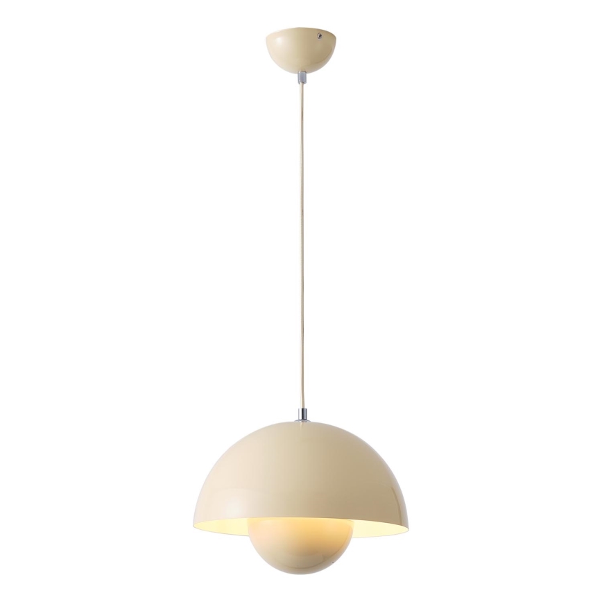 Lámpara colgante 1xE27/15W/230V color crema