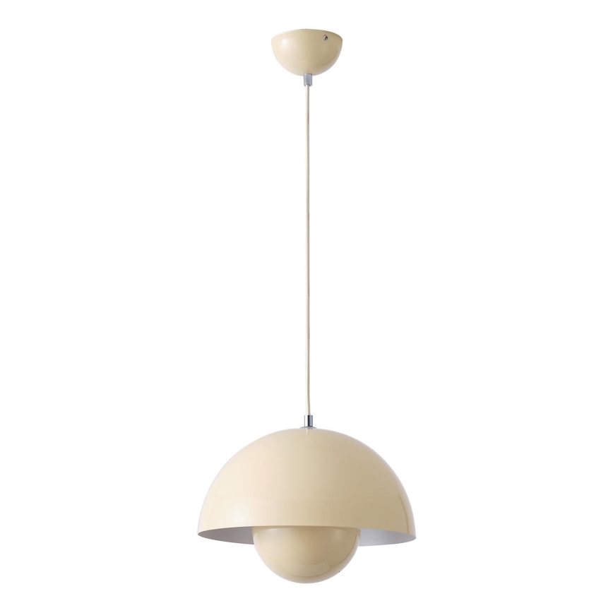 Lámpara colgante 1xE27/15W/230V color crema