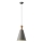 Lámpara colgante 1xE27/15W/230V gris diá. 20 cm