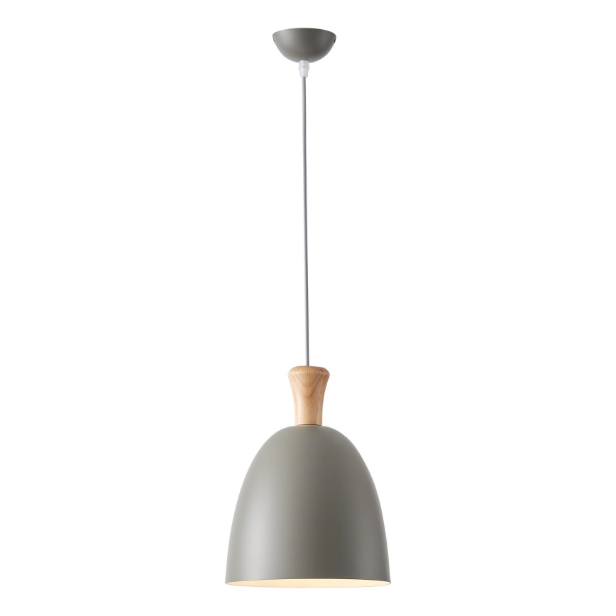 Lámpara colgante 1xE27/15W/230V gris diá. 23 cm