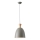 Lámpara colgante 1xE27/15W/230V gris diá. 23 cm