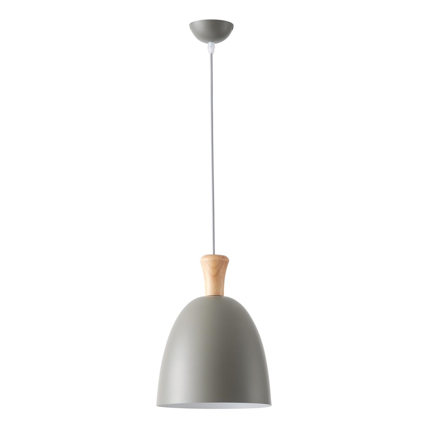 Lámpara colgante 1xE27/15W/230V gris diá. 23 cm