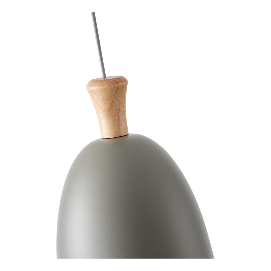Lámpara colgante 1xE27/15W/230V gris diá. 23 cm