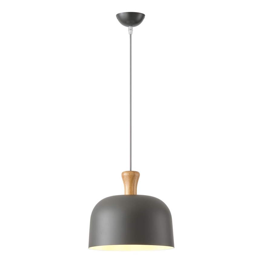 Lámpara colgante 1xE27/15W/230V gris diá. 27 cm