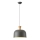 Lámpara colgante 1xE27/15W/230V gris diá. 27 cm