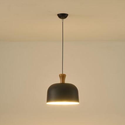 Lámpara colgante 1xE27/15W/230V gris diá. 27 cm
