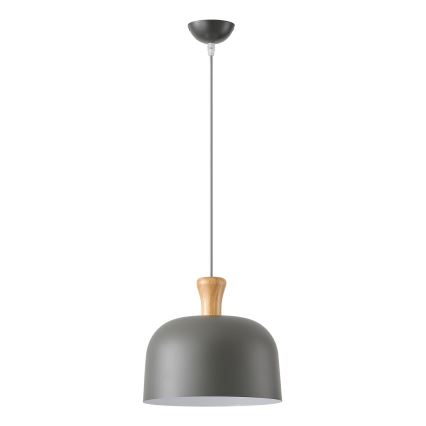 Lámpara colgante 1xE27/15W/230V gris diá. 27 cm