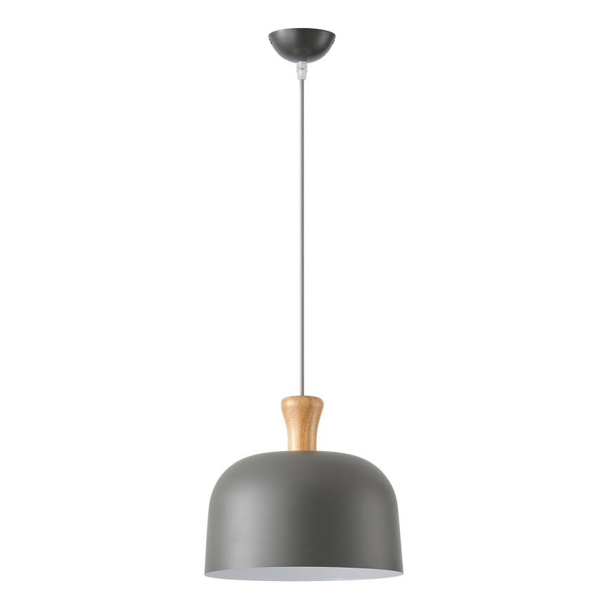 Lámpara colgante 1xE27/15W/230V gris diá. 27 cm