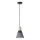 Lámpara colgante 1xE27/15W/230V gris