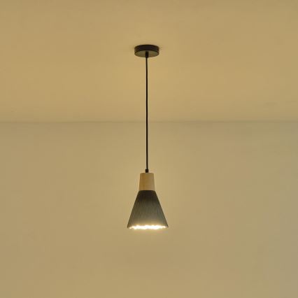 Lámpara colgante 1xE27/15W/230V gris