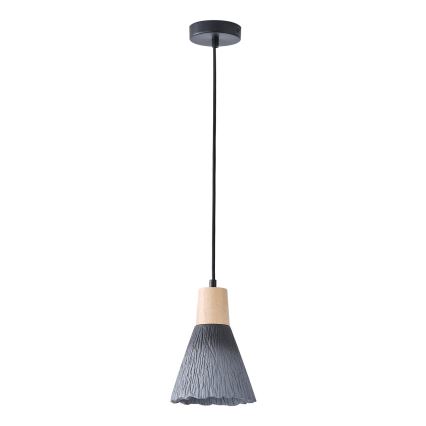 Lámpara colgante 1xE27/15W/230V gris