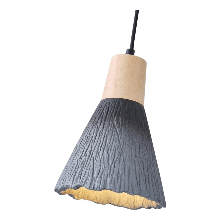 Lámpara colgante 1xE27/15W/230V gris