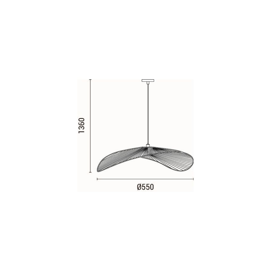 Lámpara colgante 1xE27/15W/230V